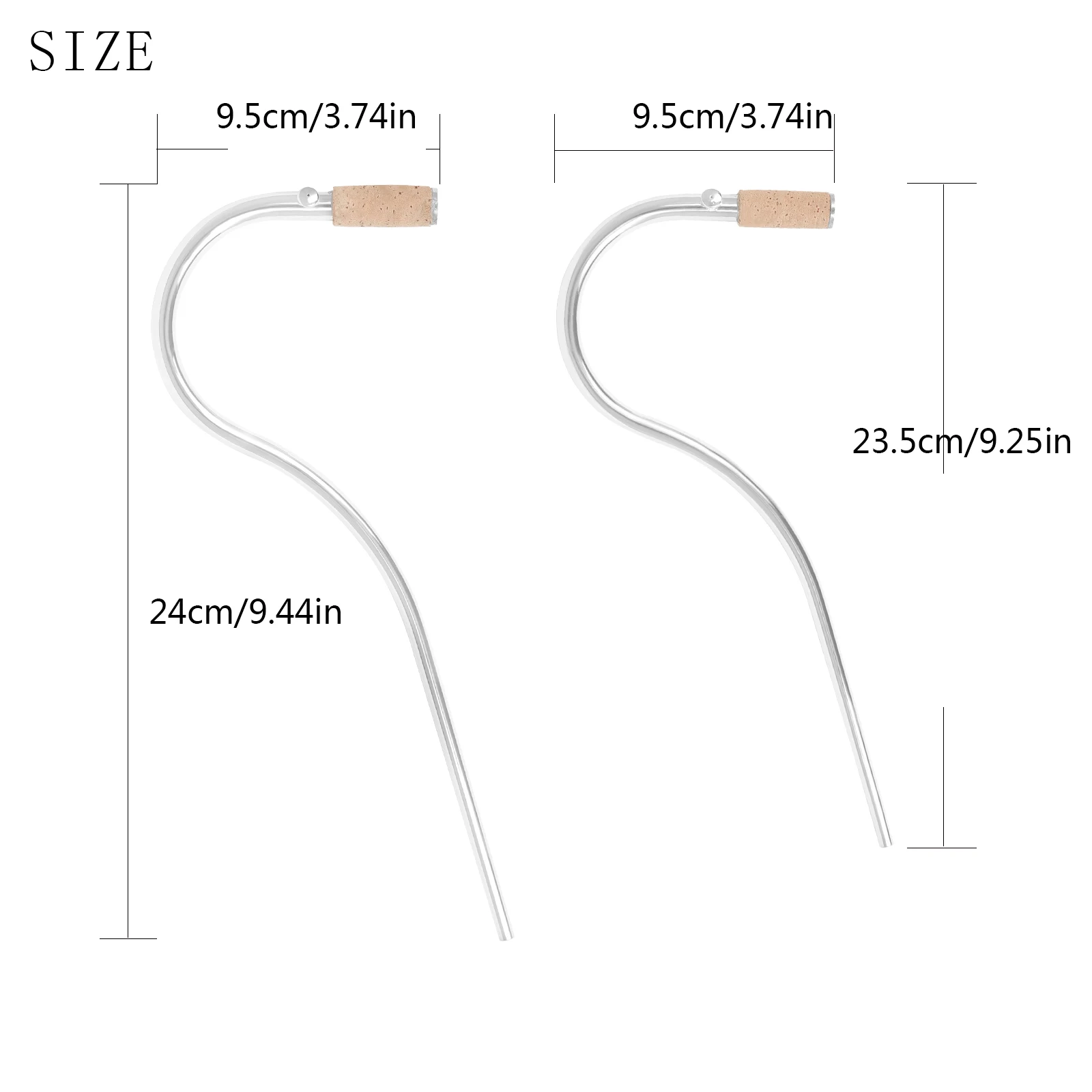 Bassoon Curved Blow Tube Silver Plated Curved Neck Arc Blowpipe Professional Replacement Accessories for Bassoon Performance