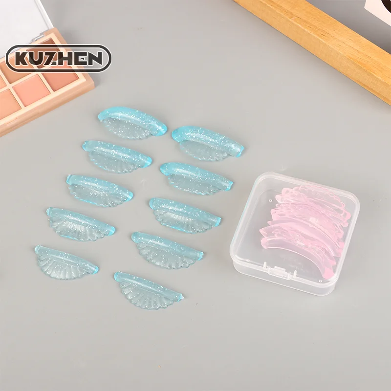 5 Pair Shell Shape False Eyelash Lift Shields Perm Silicone Pads Accessories Eyelash Extension Tool Applicator