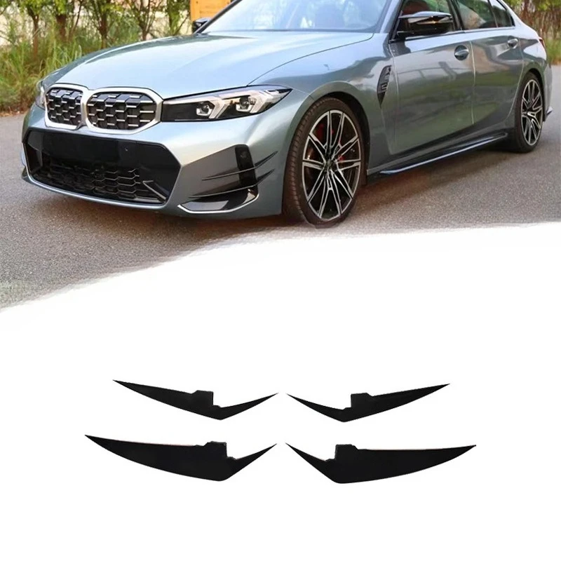 

For BMW 3 Series G20 2023-2024 Front Bumper Vent Blades M Performance Style Body Kit Direct Fit Gloss Black ABS Material Upgrade