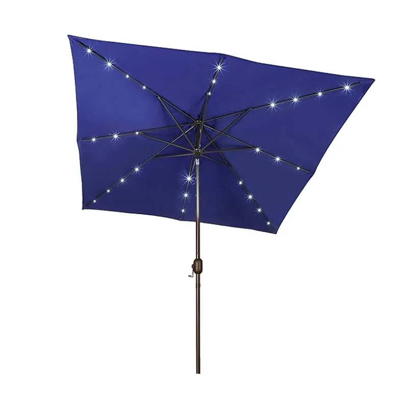 

Outdoor square LED solar light villa bungalow garden courtyard balcony outdoor cafe leisure umbrella