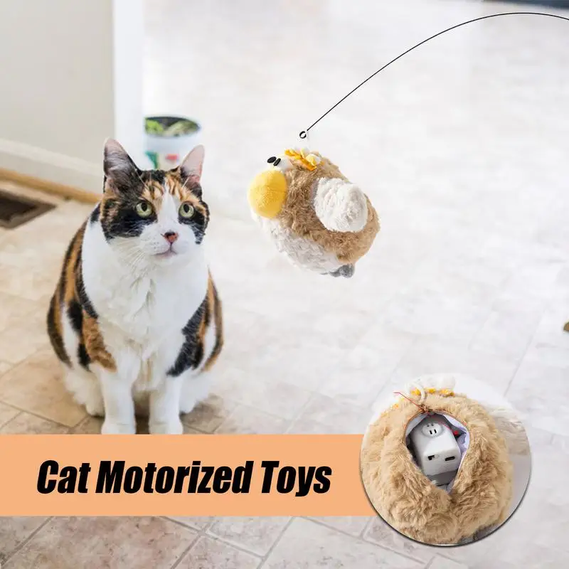 

Interactive Cat Toys Stimulating Cat Toys With Catnip USB Rechargeable Interactive Doll With Sound For Indoor Home Travel