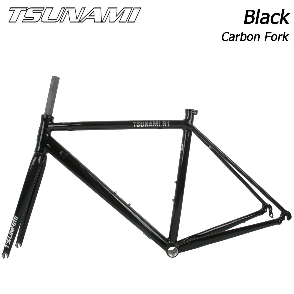 700cアルミニウム合金ロードバイクフレーム,TSUNAMI-R1インチカーボン