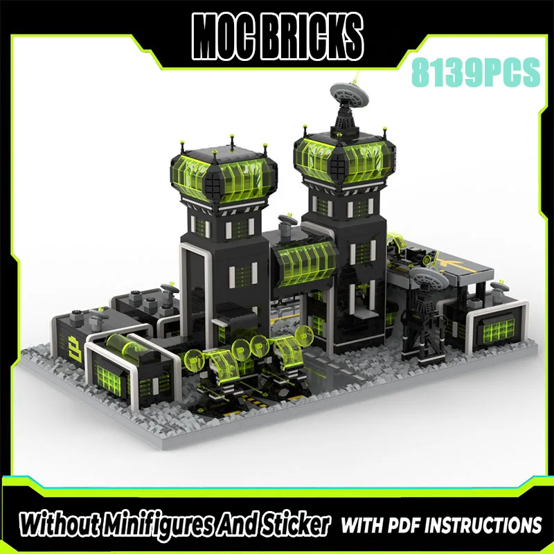 

Изысканная новая модель строительного блока MOC Blacktron II, модульная детская игрушка, подарочный набор «сделай сам»