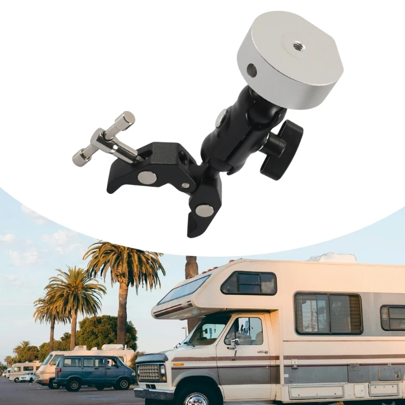 

Heavy Duty Clamp Holder for Mini Adjustable Mount Aluminum 360 Degree Rotating Mount Holder Easy Installation