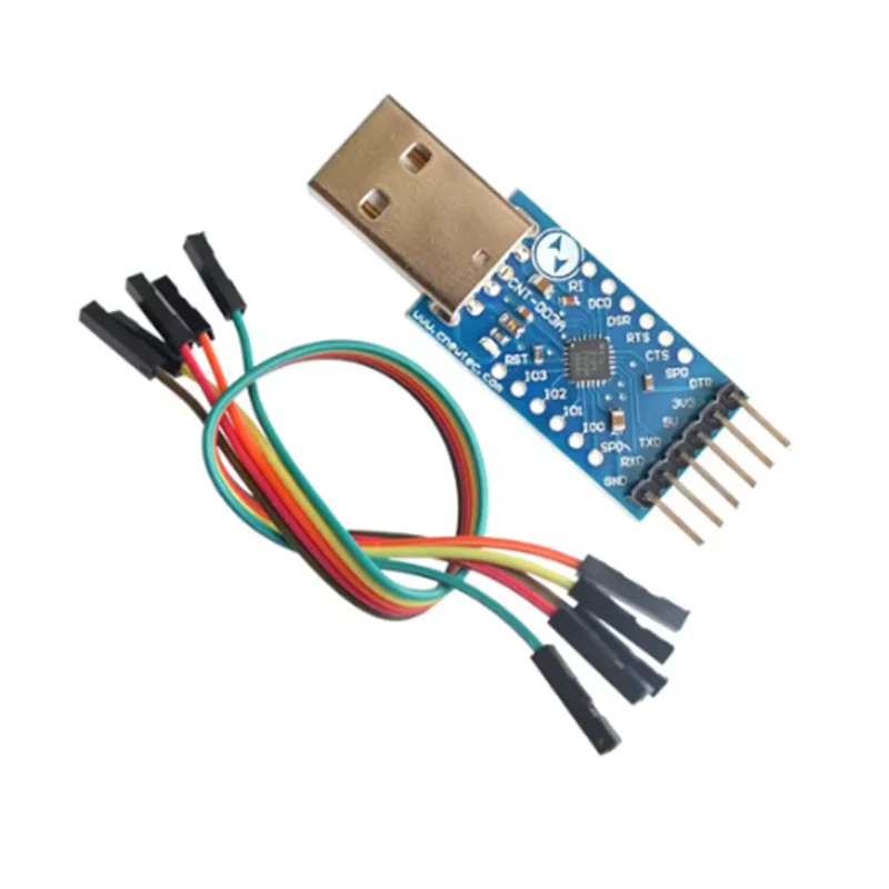 USB 2.0 to TTL UART 6PIN Module Serial Converter CP2104 STC PRGMR Replace CP2102 With Dupont Cables