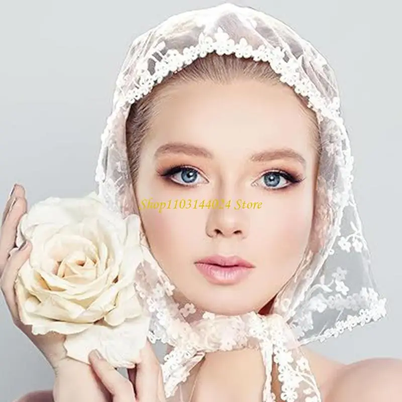 

N5KE кружевной треугольный шарф, повязка на голову, бандана для женщин и девочек, повседневный наряд для путешествий