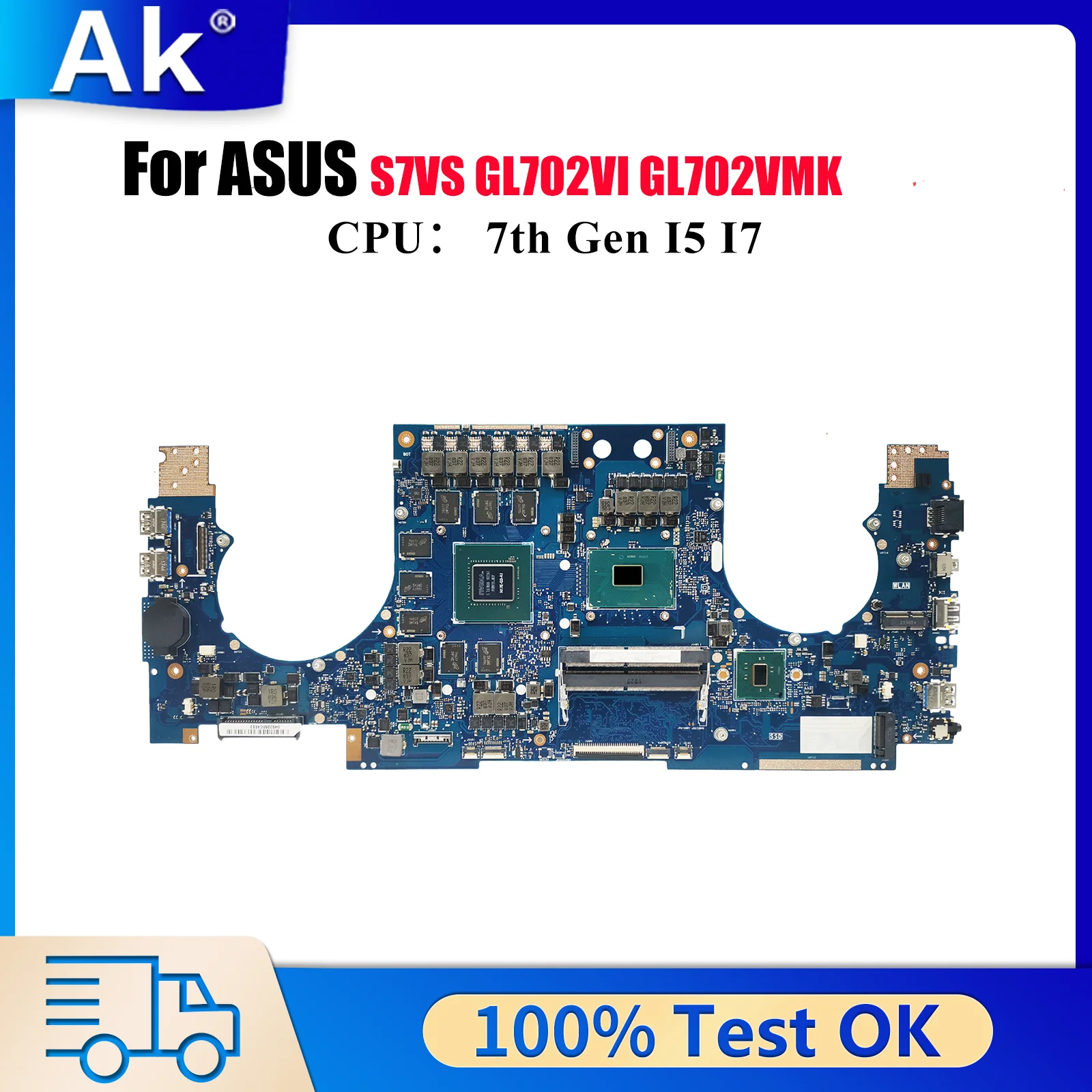 

GL702VI Материнская плата для ноутбука ASUS ROG Strix GL702VI S7VS GL702VMK GL702VSK GL702V Материнская плата с процессором I5 I7 100% тесты OK stk
