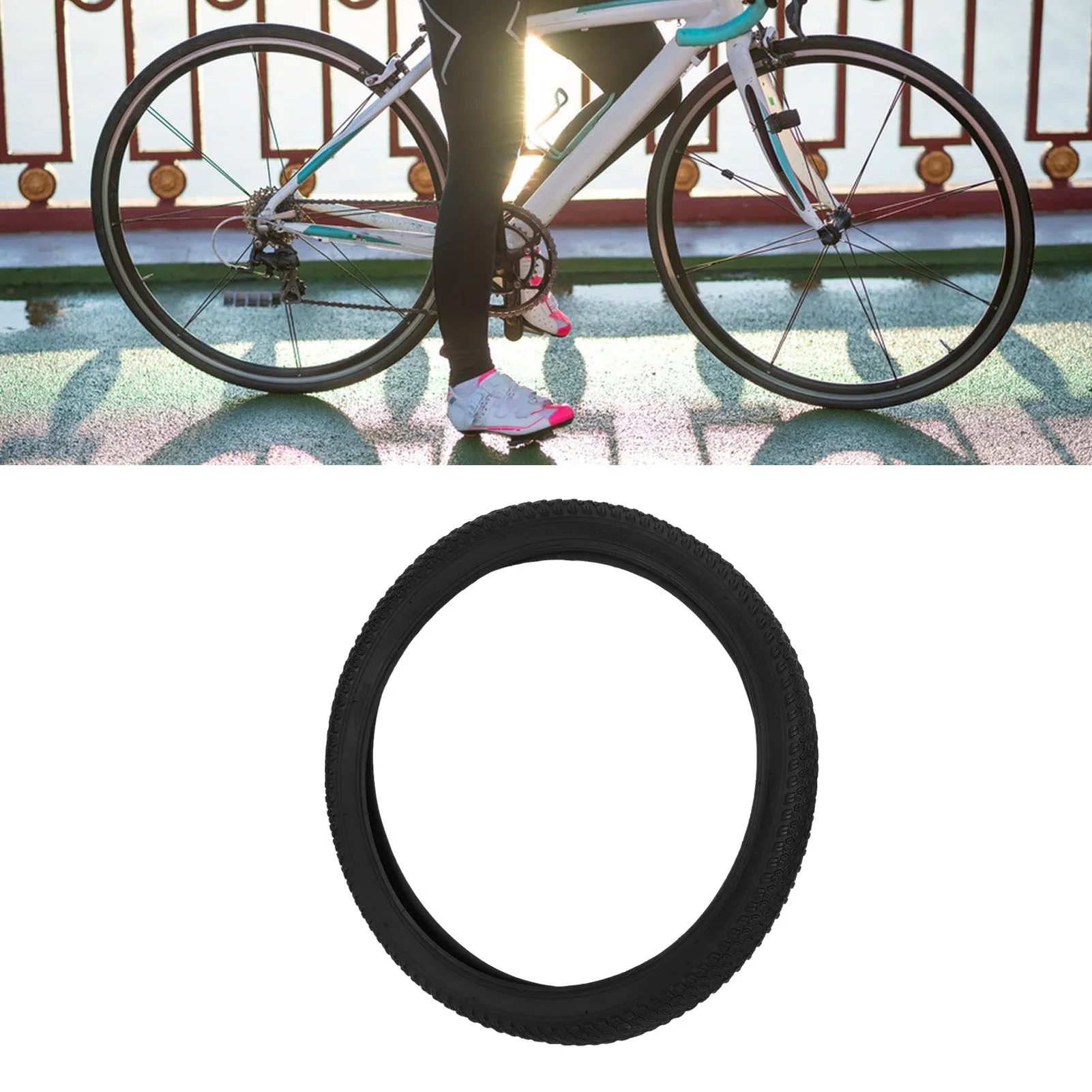 2PCS 12x2.125 Outer Tire Explosion Proof Anti Slip Thickened Kids Bike Tire Replacement for Riding Rubber Bike Outer Tire