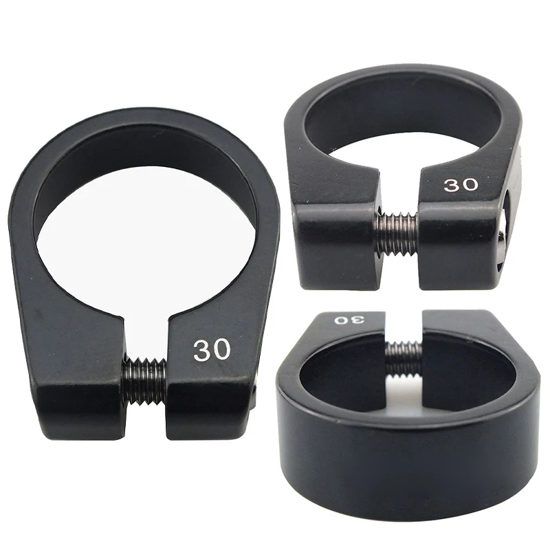 

30mm Bicycle SeatPost Clamp Aluminum Alloy Light Saddle Seating Post Lock Road Bike Cycling Accessories Bicycles Pipe Clamp Part