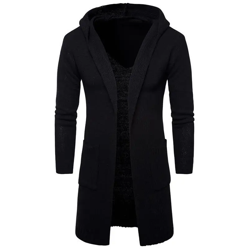 2026 New Fashion American European Men’s Solid Color Casual Trendy Thicken Long Sleeve Loose Knitted Sweater Coat Male Clothes 2 2026 New Fashion American European Men's Solid Color Casual Trendy Thicken Long Sleeve Loose Knitted Sweater Coat Male Clothes 2