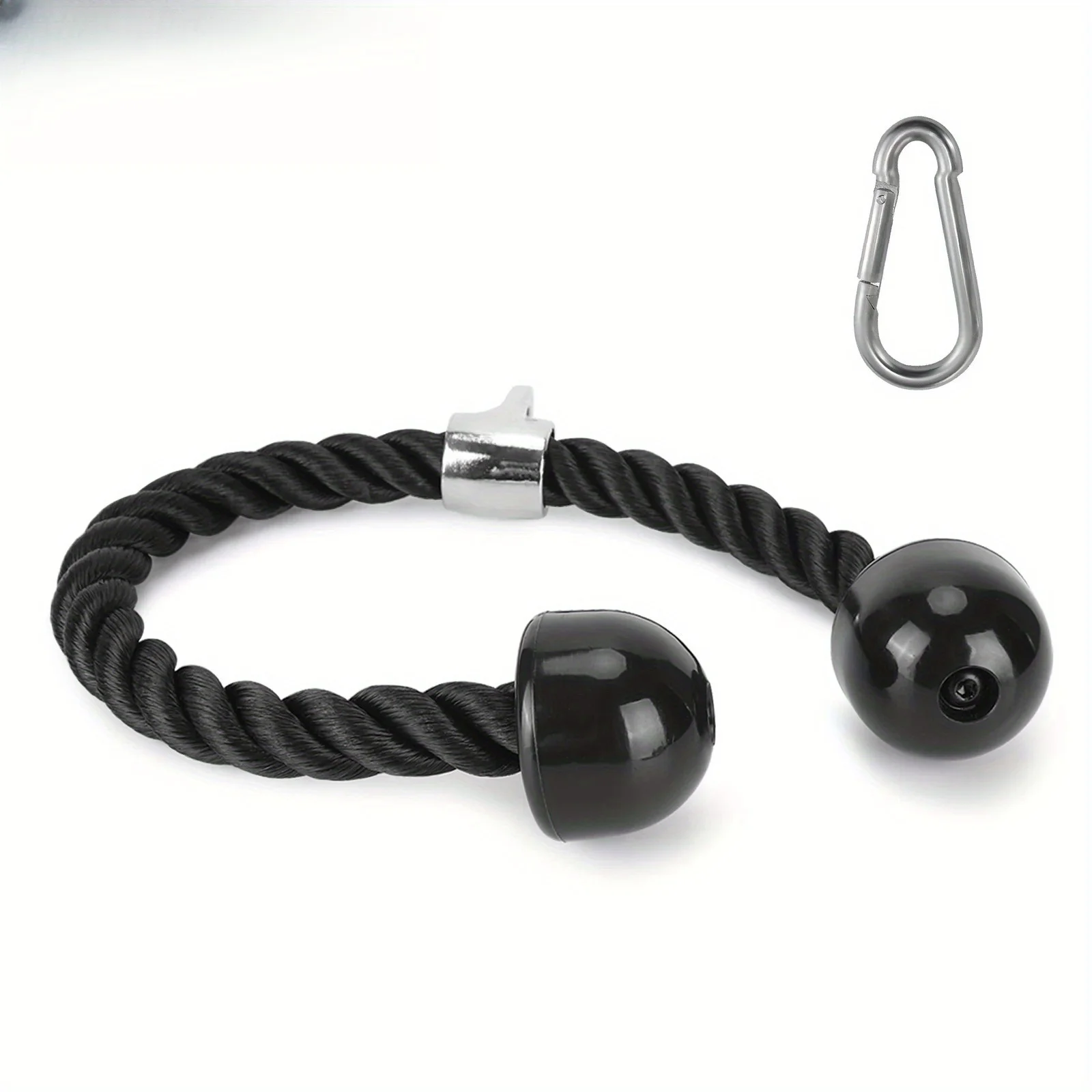 

Насадка для фитнес-кабеля с D-образной ручкой, аксессуары для тяги, 27 дюймов. Нейлоновая веревка для трицепса