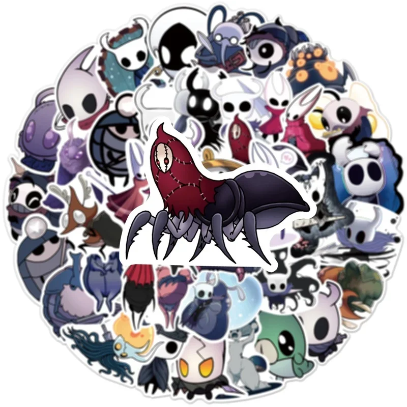 10/25/50Pcs Hollow Knight Cartoon Hot Game Sticker Kid Toy Gift Waterproof Graffiti DIY Decal