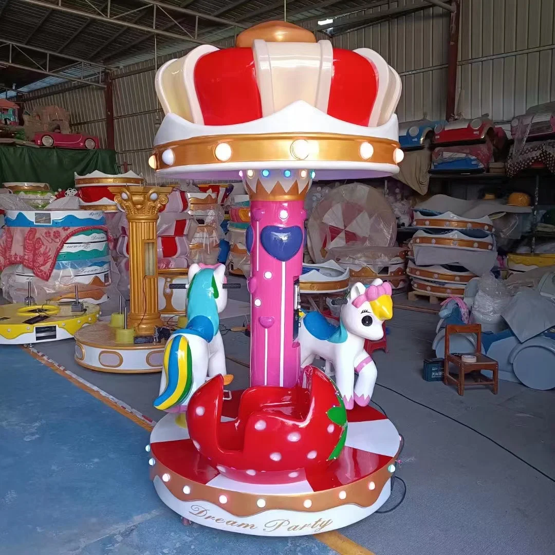 Commercial Hot Carousel Rides Kids 3 Player Popular Carousel Ride For Sale Children Amusement Carousel Merry Go Round