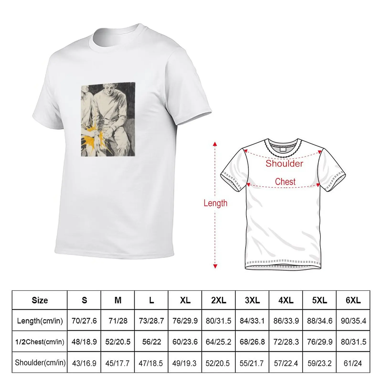 New I know you're scared, but you'll never be on your own Illustration T-Shirt customized t shirts slim fit t shirts for men