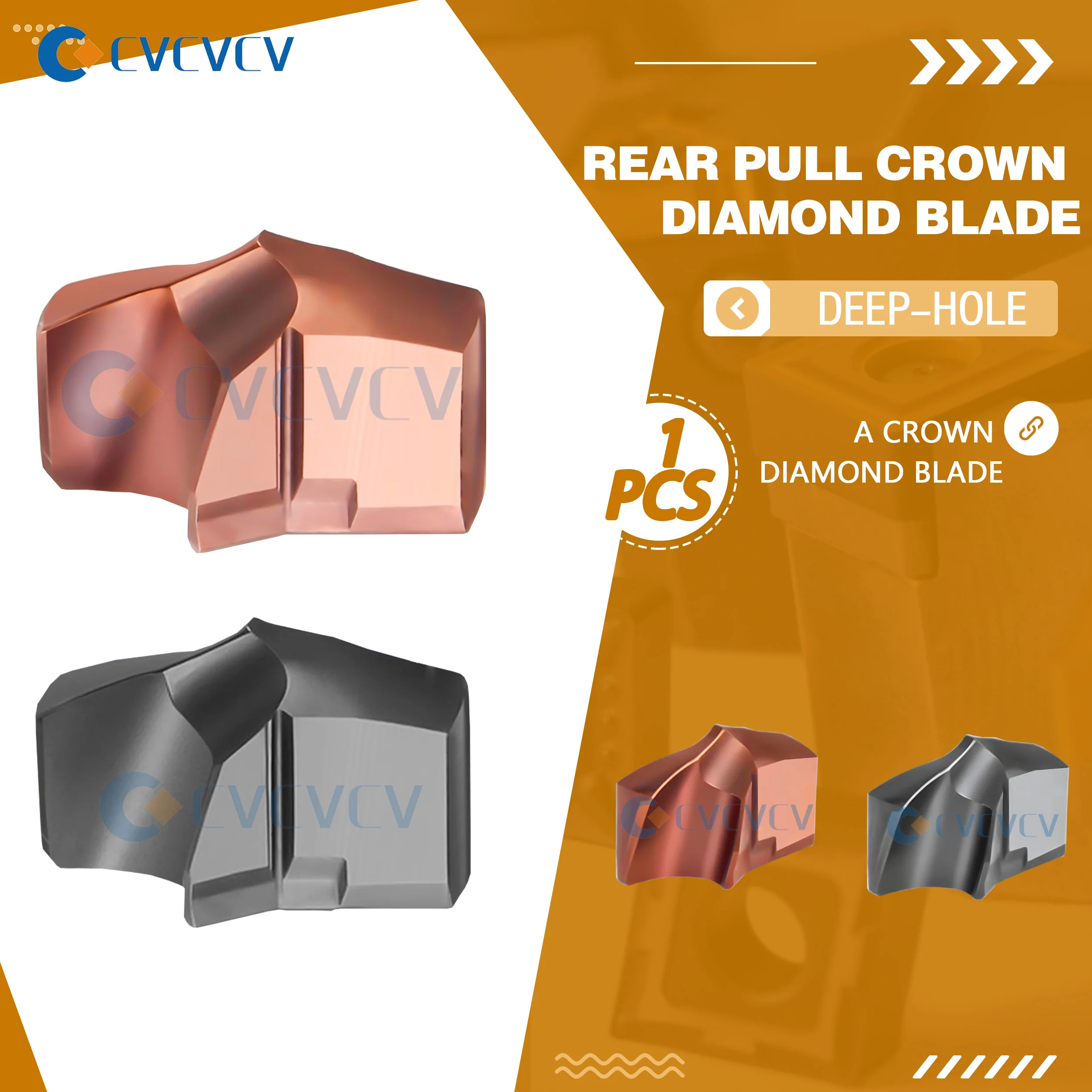 

12.5mm-24.0mm Rear pull Crown Drill Blade Hard Alloy Violent Drill Bit Internally Cooled Deep Hole Burst Drilling CNC Tool Parts