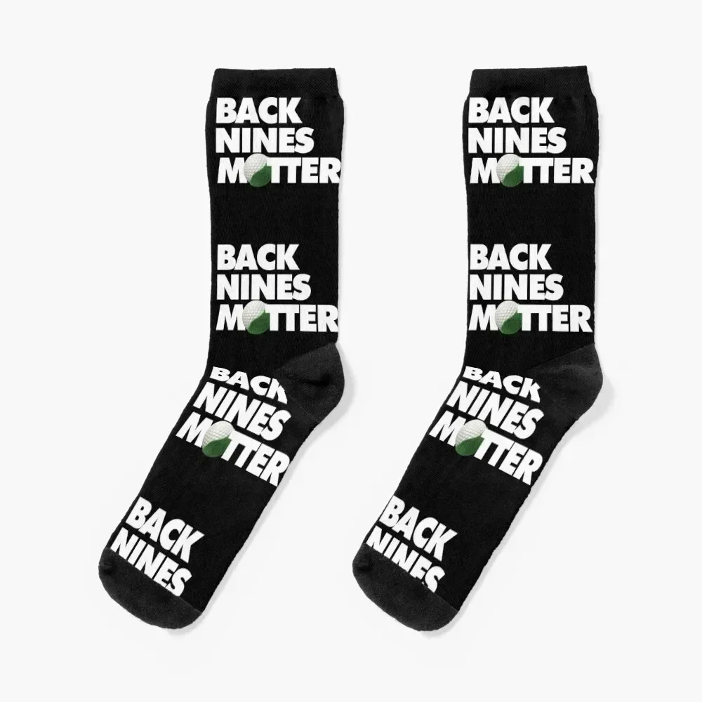 

Back Nines Matter Funny Golf Saying Socks Soccer Stockings set christmas gift Socks For Women Men's