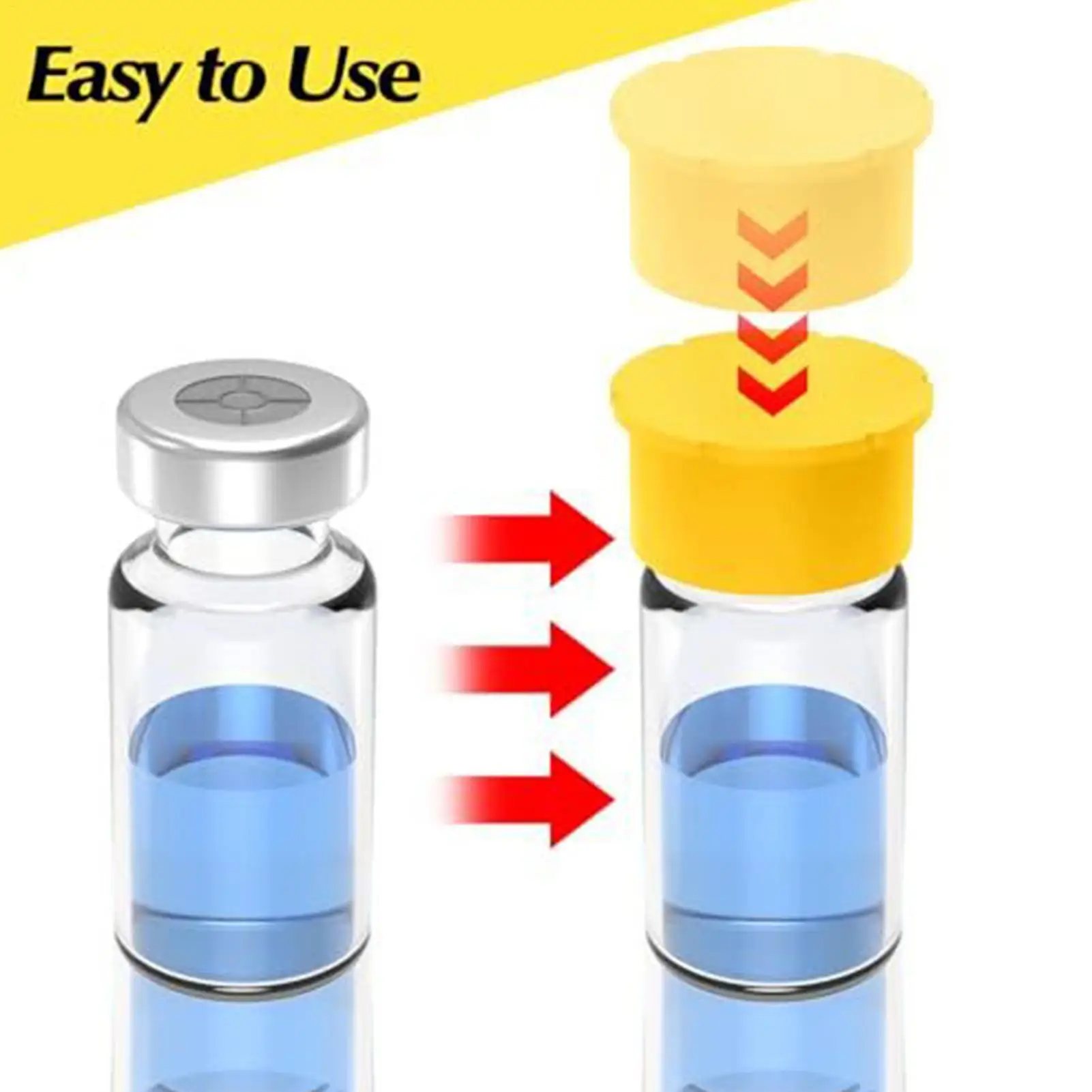 

Колпачки для стеклянных флаконов, 6-компонентные крышки для лабораторных принадлежностей, легко чистящиеся крышки для стеклянных флаконов для крышек, быстрая организация, идентификация, промышленная промышленность