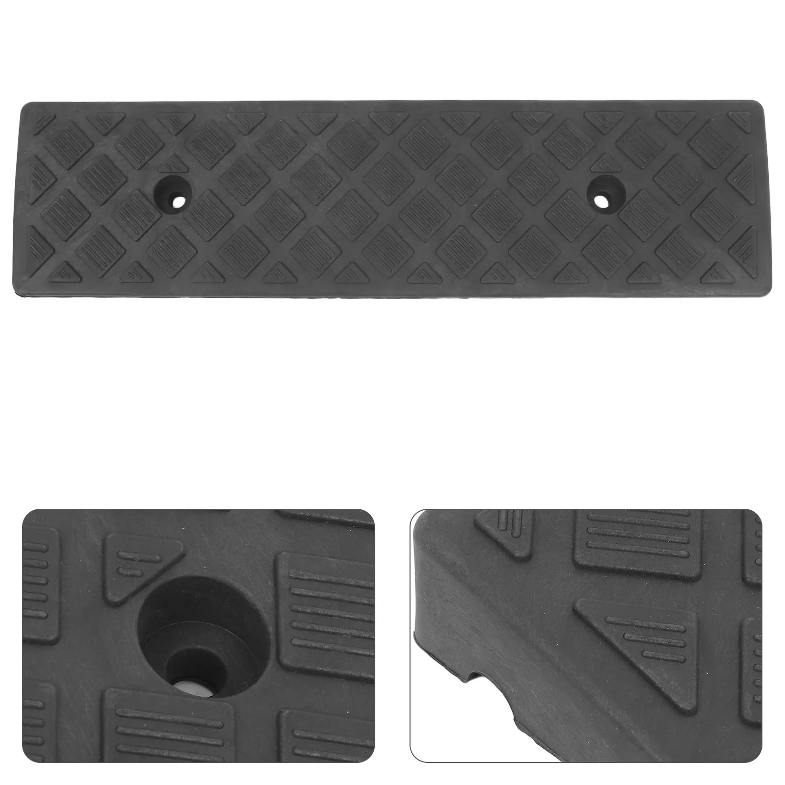 

2pcs High Black Threshold Driveway Curb Ramps Ramps Car Wheel Driveway Hose Protector Stairs Slopes Door Curbs Vehicle