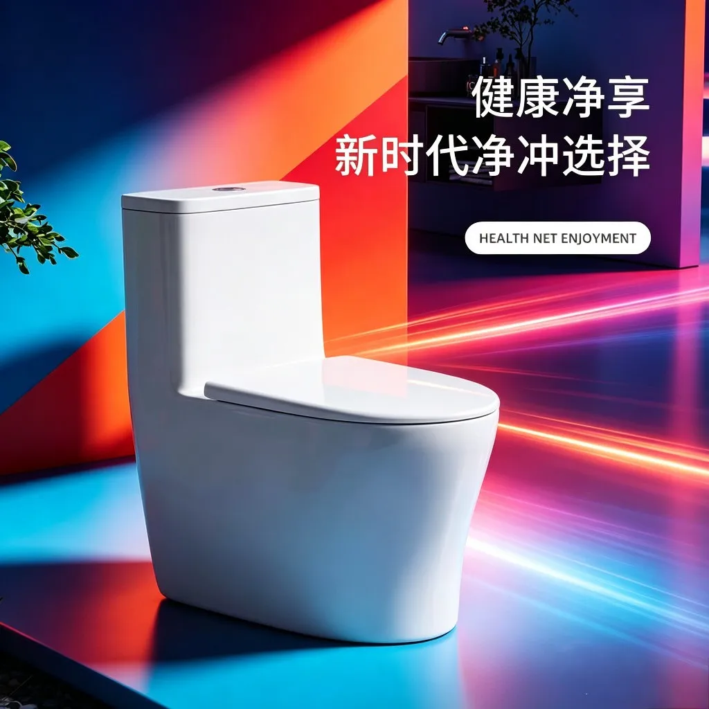 Single-hole Toilet Siphon 10.0 Large-diameter Super-swirl Deodorant And Water-saving Ceramic Household Small Toilet
