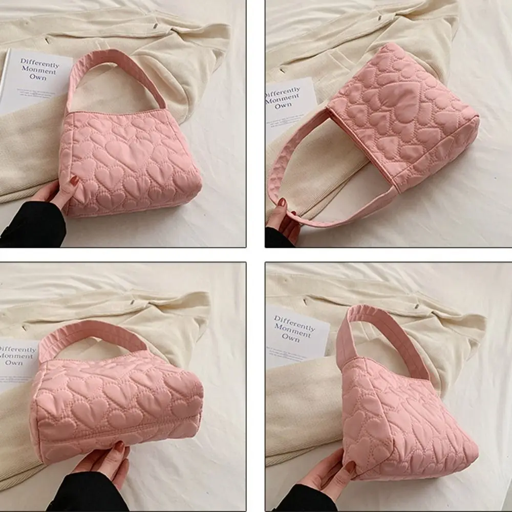 Oxford Cloth Canvas Shoulder Bag Cosmetic Bag Square Bag Underarm Bag Cloth Handbag Cloud Bag Large Capacity Shoulder Pouch