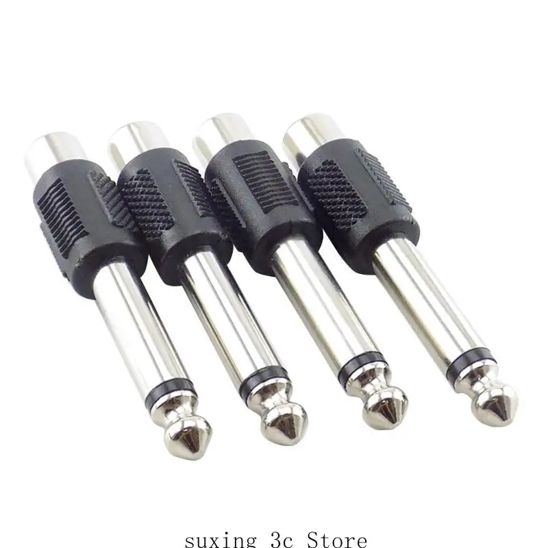 

E8BE 1/4 дюйма 6,35 мм мужской штекер до RCA Женский разъем