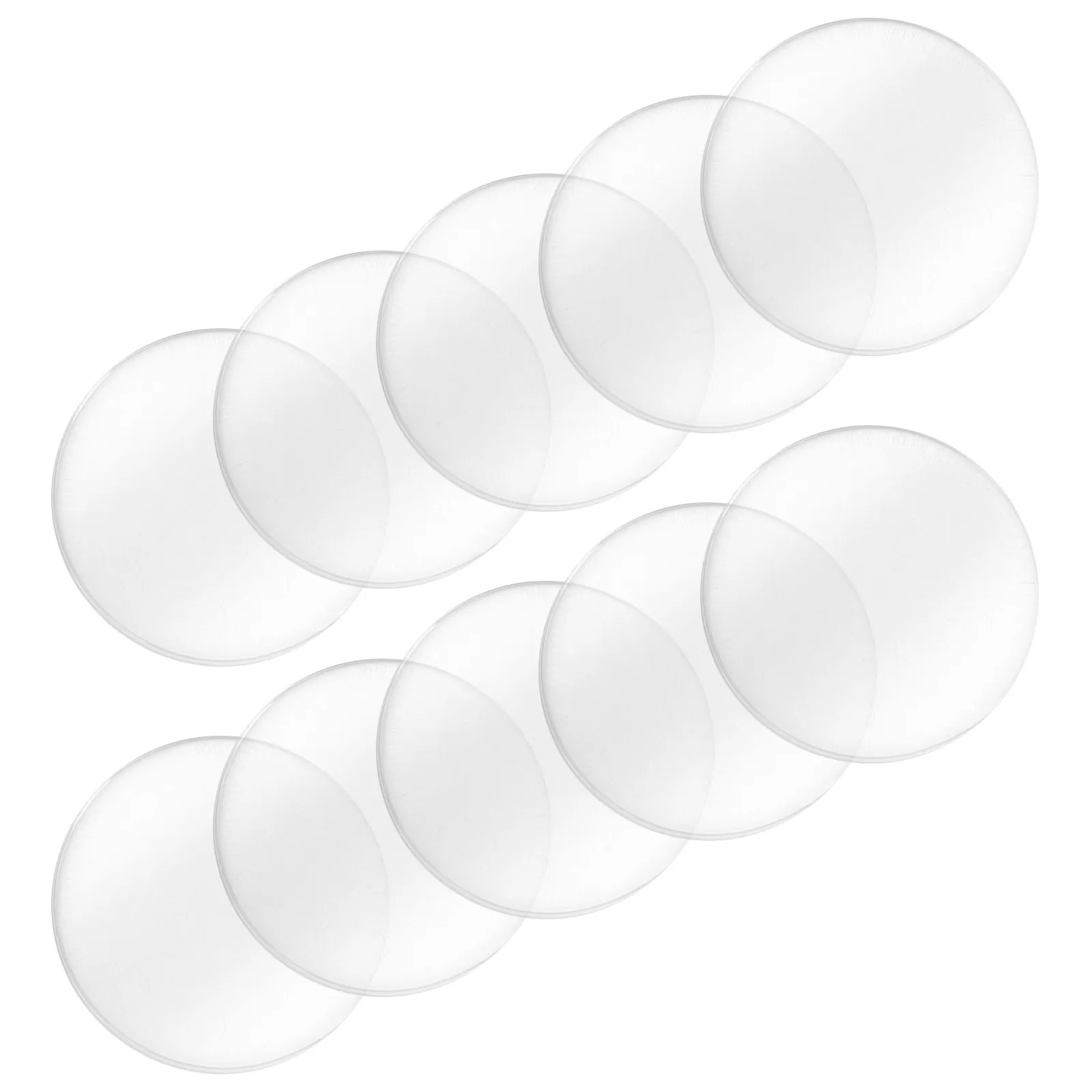 

5Pairs Glass Eyes Transparent Round Glass Pieces Clear Domes for Crafts DIY Accessories Lifelike for DIY Making