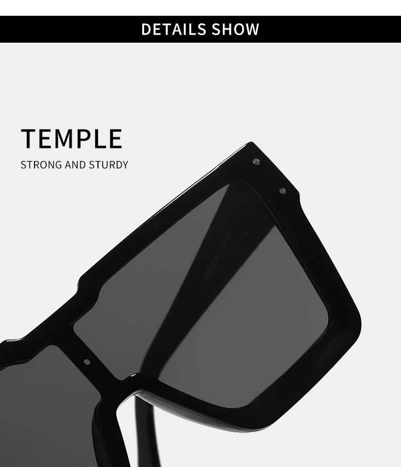 Neue Vintage Quadrat Sonnenbrille Frauen Männer Marke Rechteck Sonnenbrille Weibliche Oval Brillen Oculos De Sol für Männlich Weiblich Brillen – Detail 3