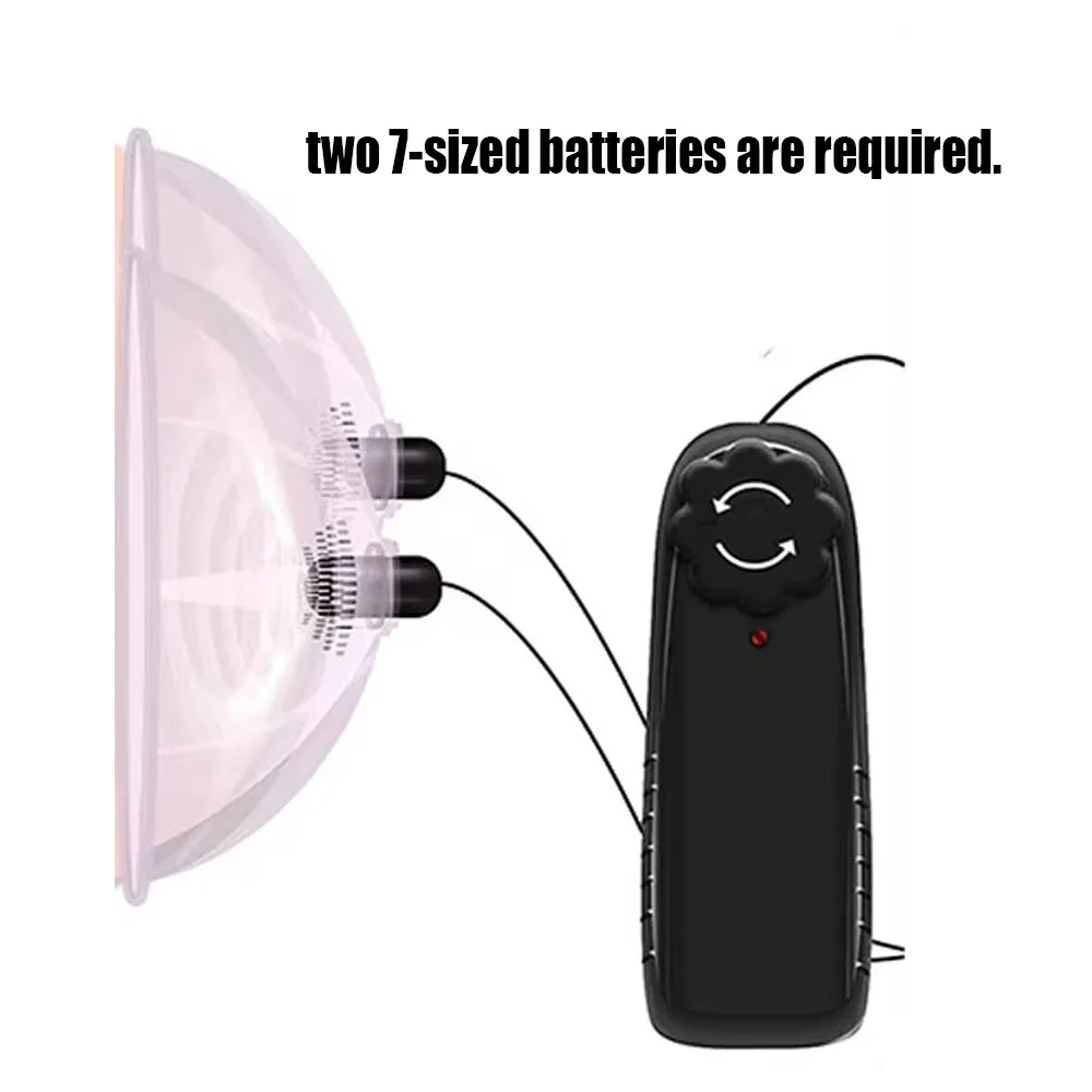 Ventosas eléctricas para pezones, masajeador para agrandar los senos con fuerte succión y estimulador de vibración, ventosa para pezones recargable por USB