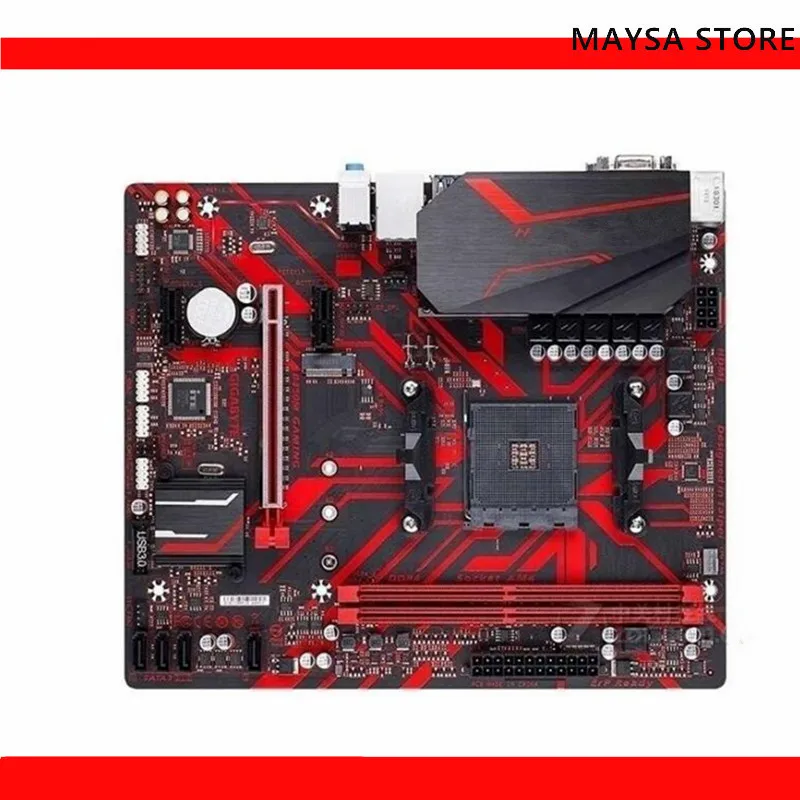 Разъем AM4 для Gigabyte B450M GAMING, материнская плата 32 ГБ DDR4 Micro ATX, материнская плата, 100% протестирована, полностью работает