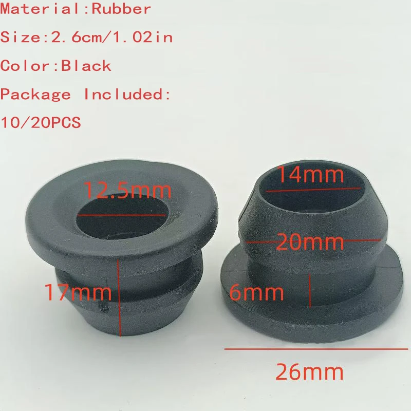 

Set of 10/20, Corolla 1993-1997 1.6L 1.8L Wastegate Valve Gasket and PCV Valve Grommet (90480-18001)