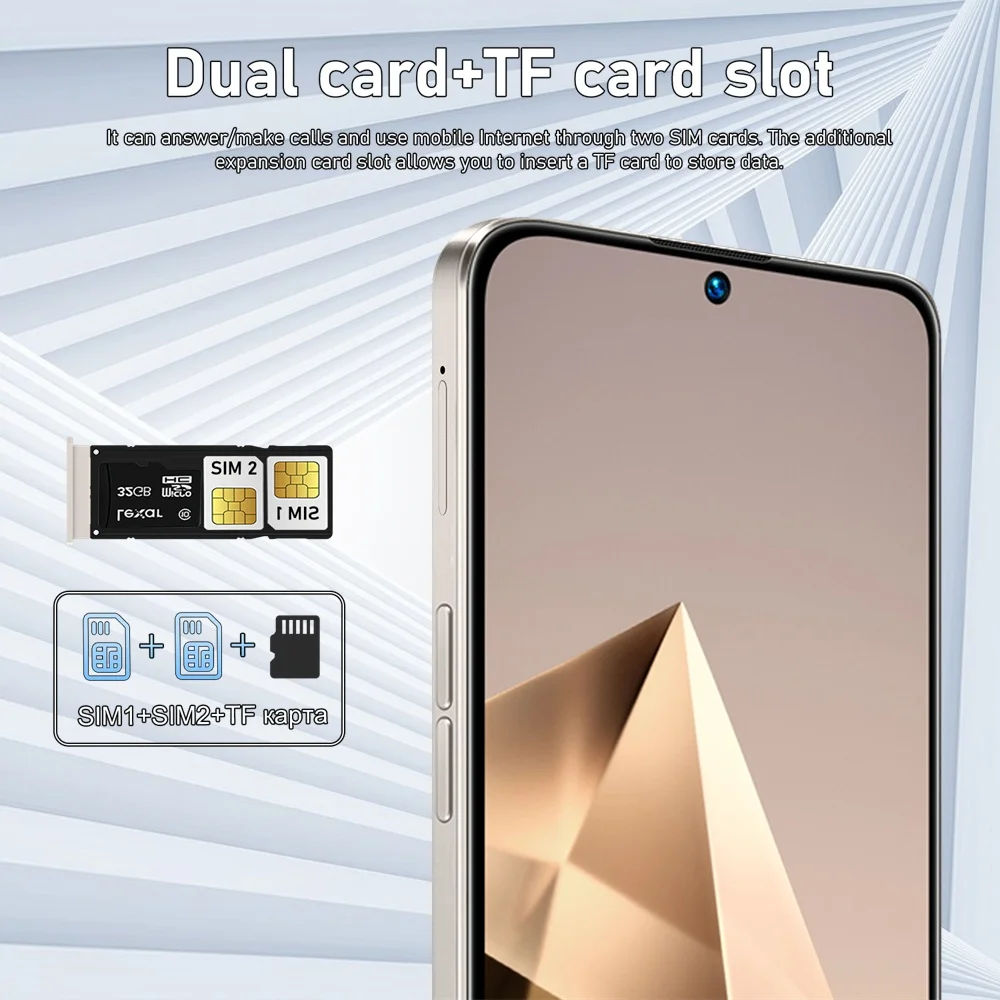 K-Touch S26 Ultra 7.3HD Smartphone Android 15 22G+2TB Mobile Phones 5G Dual SIM Cell Phone 7800mAh Unlocked 16+48MP Global Version Cellphones