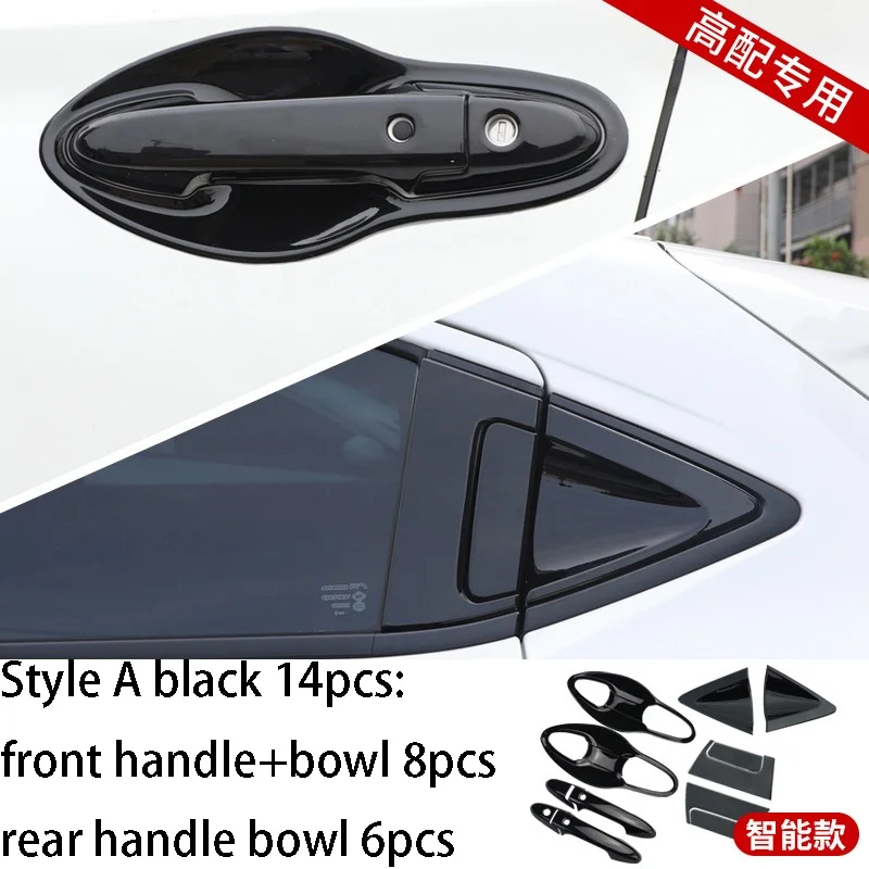 

For Honda HR-V Front Door Outer Handle Door Bowl Bright Black Cover HRV / VEZEL 2015-2021