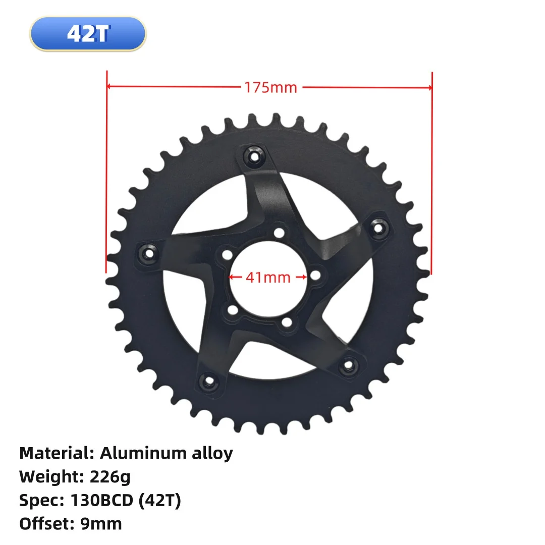 Bike Chainring For Bafang  Midmotors For BBS03 For G320 M615 M625 Chainring 42T And 44T Bicycle Parts