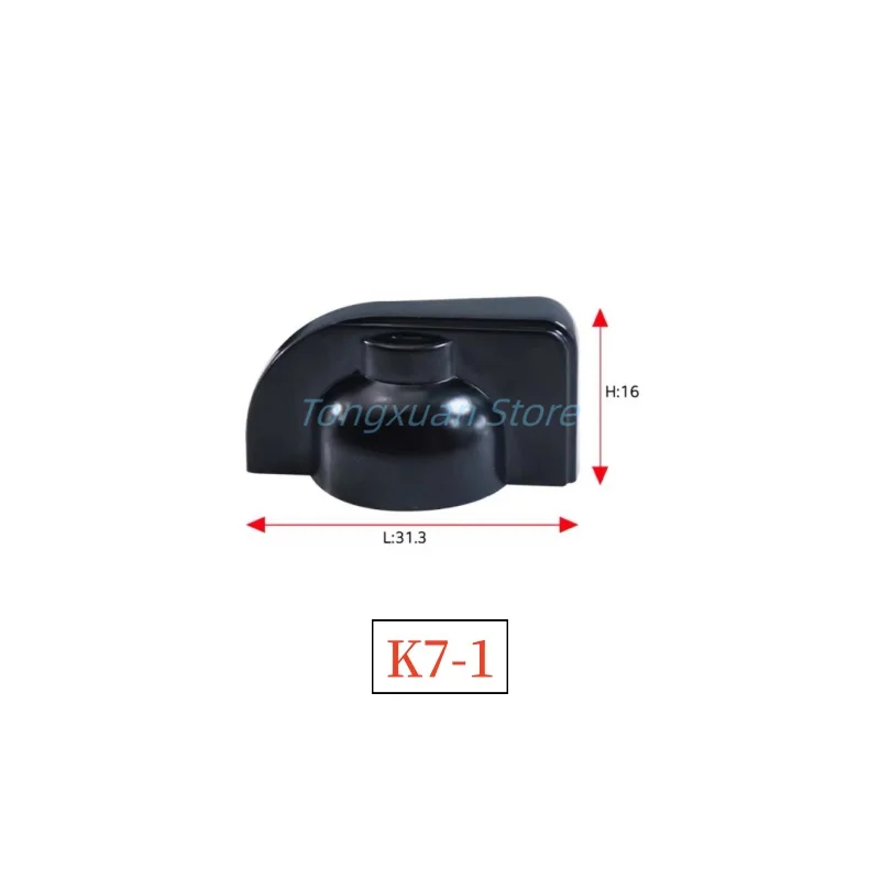 5pcs K7-1 K7-2 Bakelite Chicken beaks Band Rotary Switch Knob Potentiometer Caps Black Inner Hole 6mm
