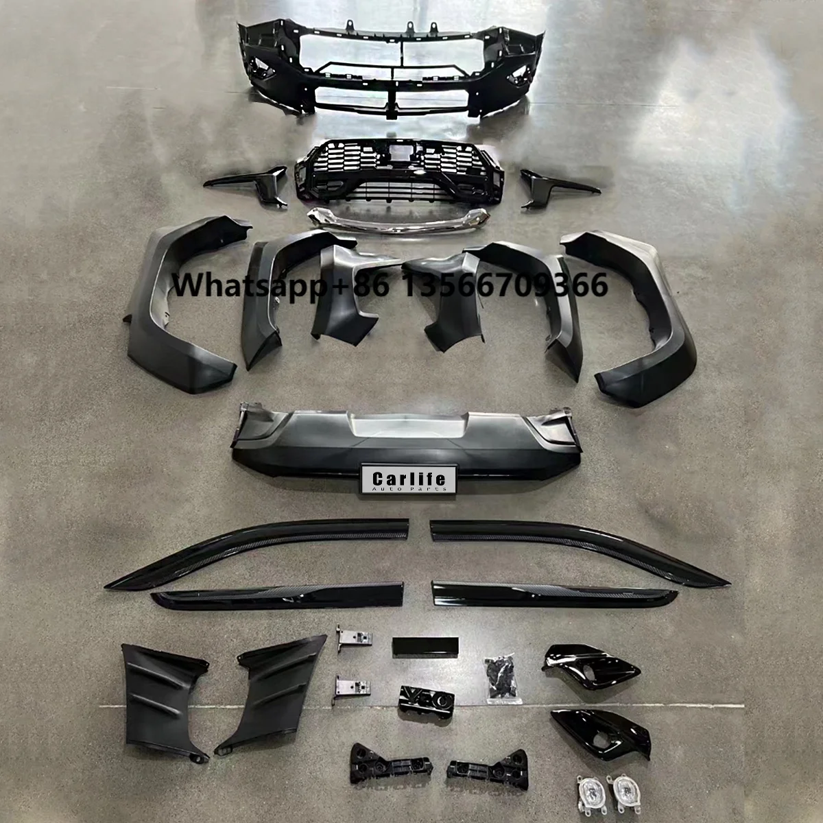 

Car Accessories for Hilux Revo Rocco 2020 2021 2022 Upgrade 2023 GR Sport Model Include Bumper Grille Fender Flare