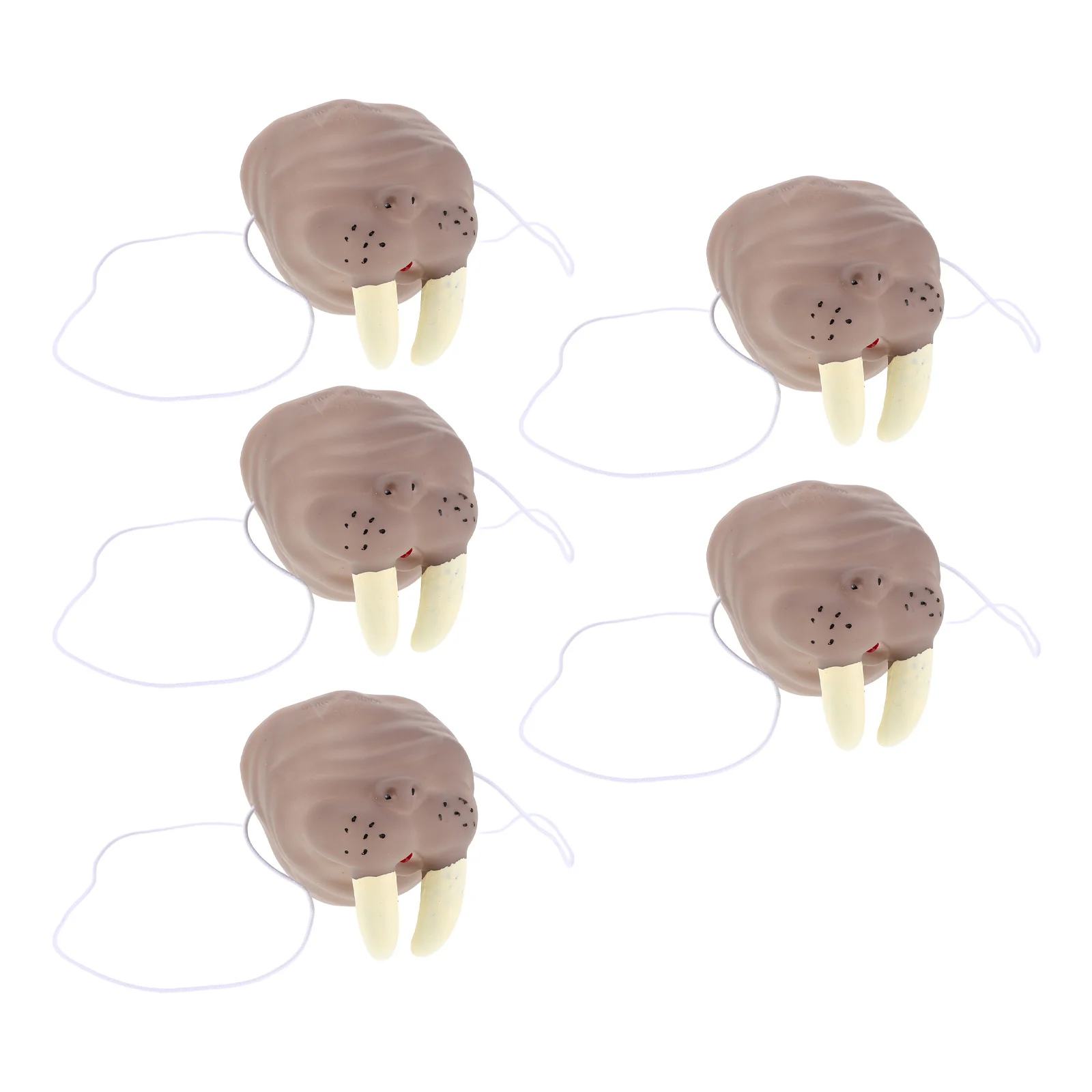 

5Pcs Comfortable Animal Nose Costume Realistic Design Halloween Masquerade Party Supplies Dress Up Props Animal Nose