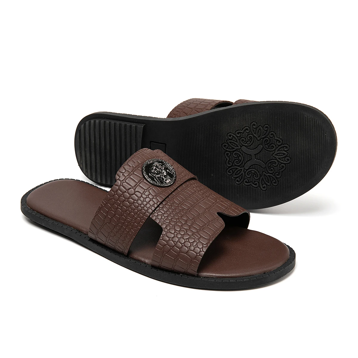 Herren-Hausschuhe sind geeignet für den täglichen Gebrauch zu Hause, im Badezimmer, im Freien und für die Freizeit. Neue coole Herren-Sandalen. – Detail 8