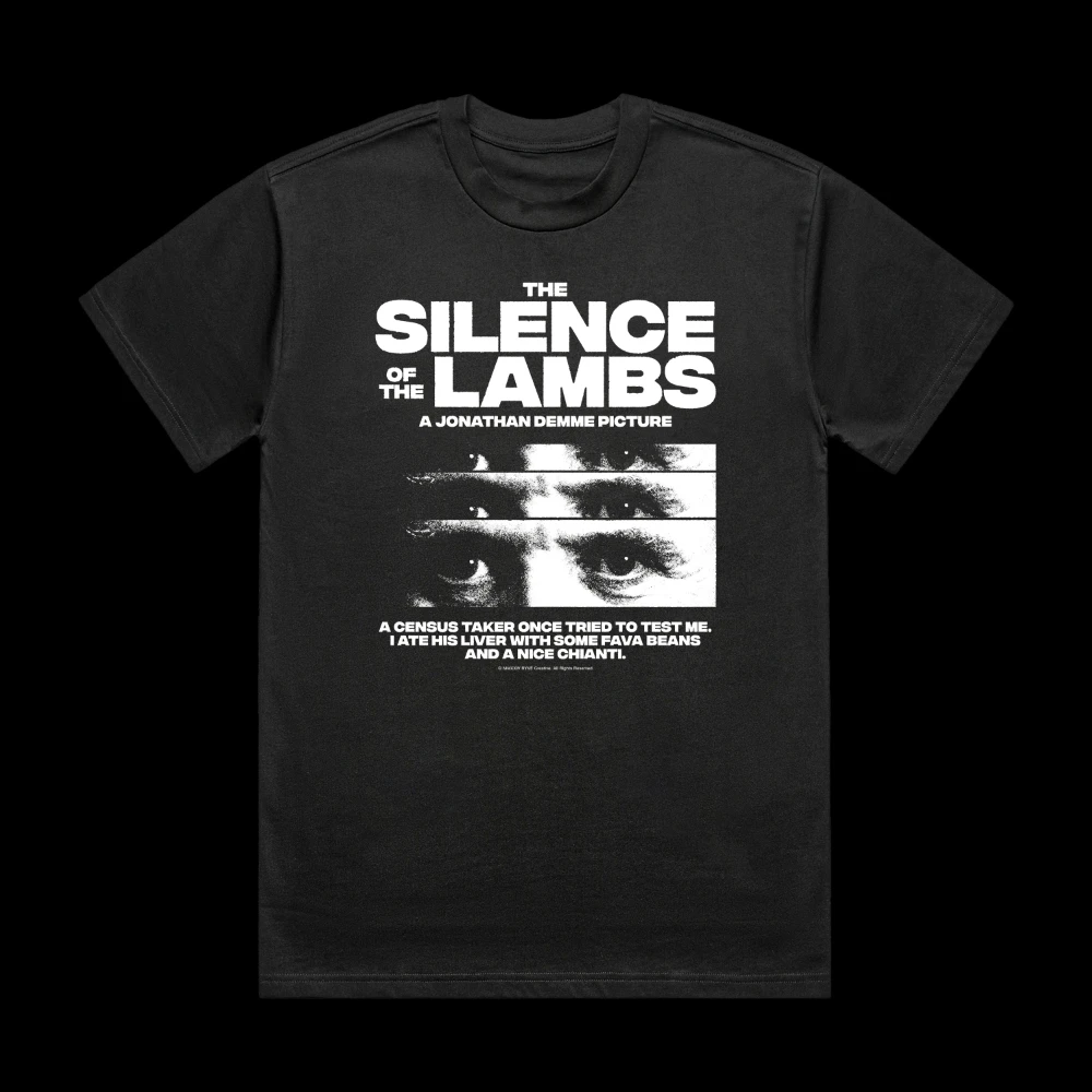 The Silence of The Lambs T-Shirt Short Sleeve Shirt Unisex Men Women All-Season Men's T-Shirt Black Casual Crew Neck Tee