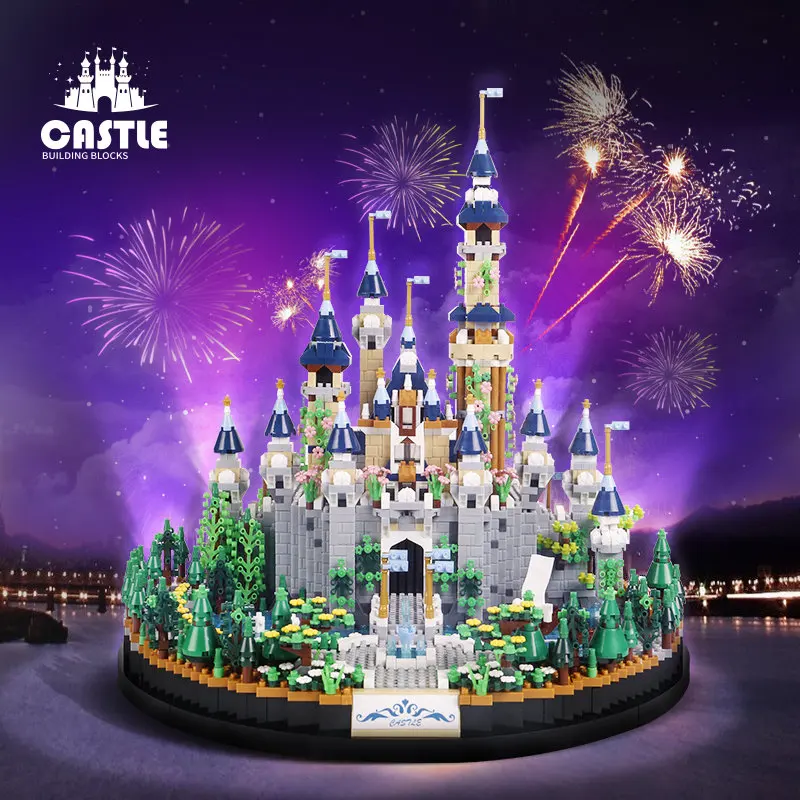 

Fairytale Castle Building Blocks Mini Bricks Micro-Particle Assembling Blocks Fairy Model Set Construction Kit Children Gift