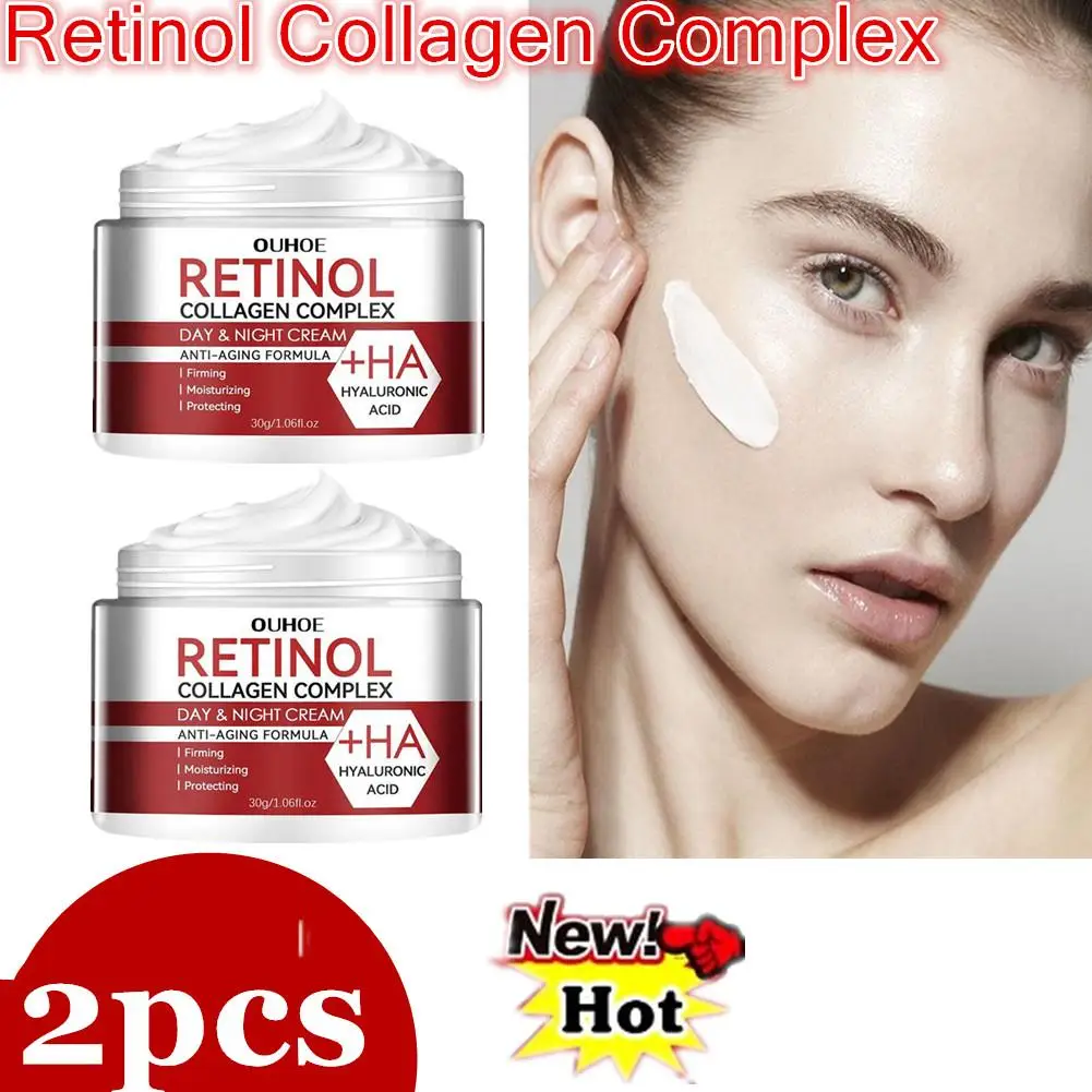 

2XRetinol Moisturizer Face Cream Repairing Moisturizing Nourishing Cream Brightening Skin Facial Cream Anti-Aging Face Skin Care