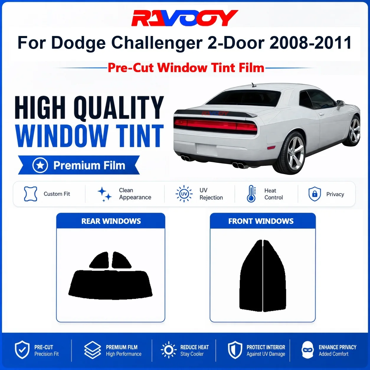 premium-pre-cut-window-tint-for-dodge-challenger-2-door-2008-2011-front-rear-windows-uv-heat-rejection-privacy-film