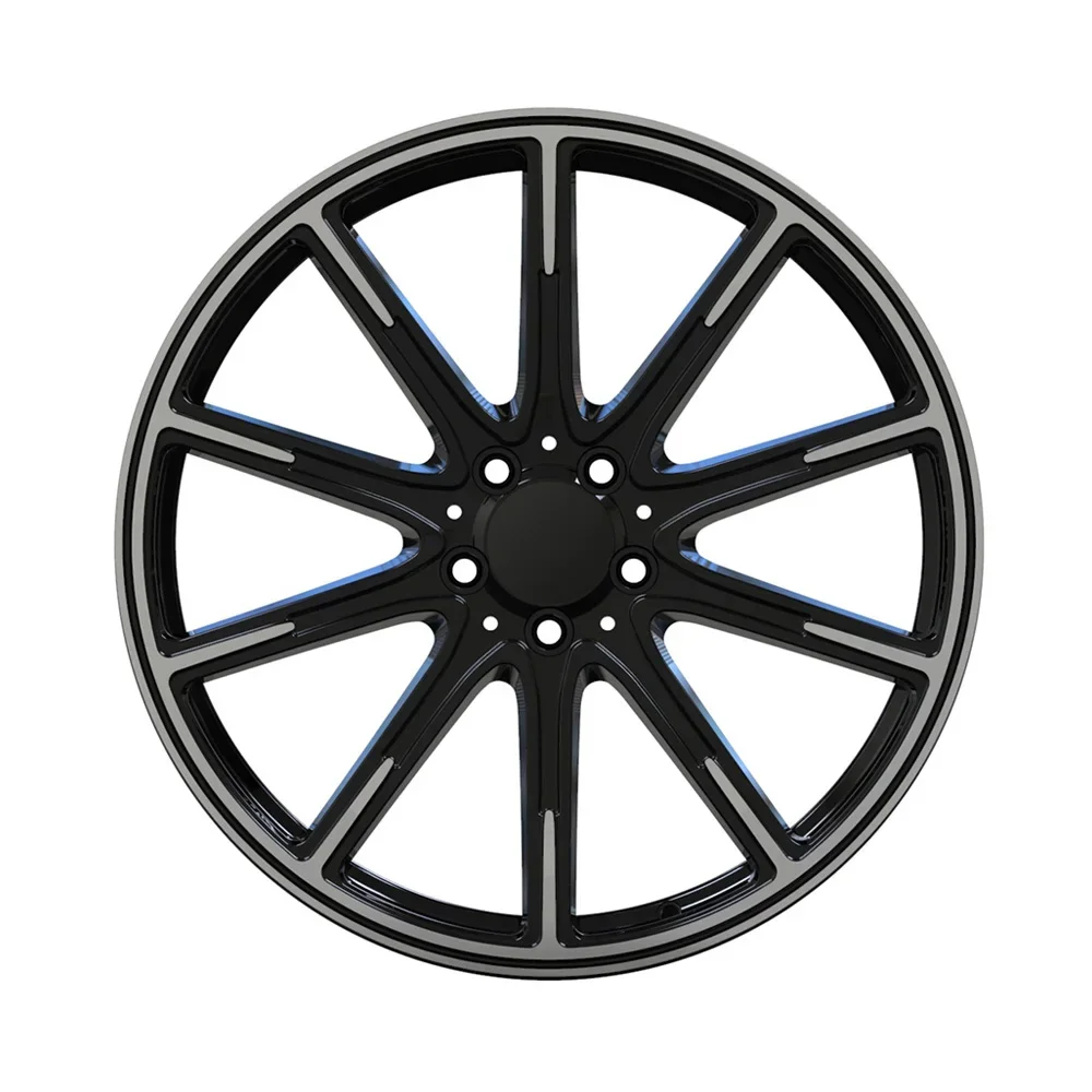 Customized Forged Wheels 20 Inch Rims Black Painted One Piece Forged Wheels 5x112 For Bentley GT