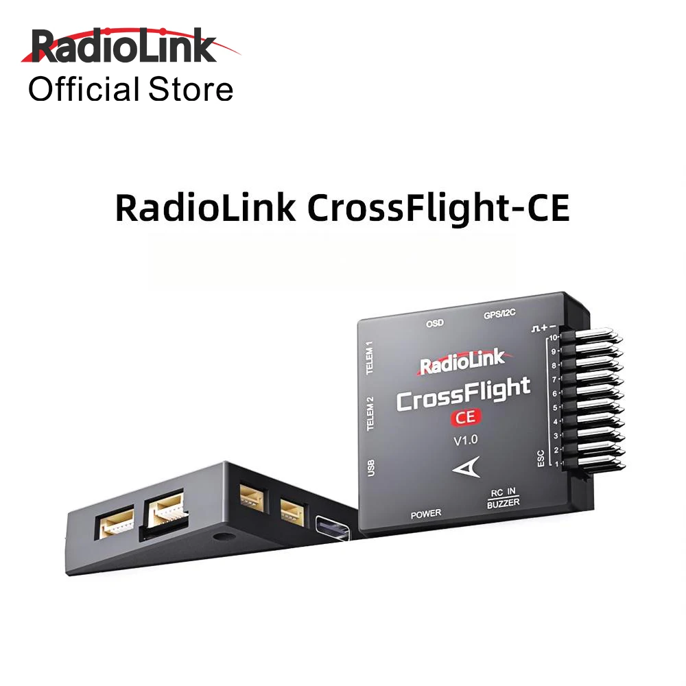 

RadioLink CrossFlight-CE Flight Controller 2-12S 10 PWM FC High Dynamic for FPV Drone,Multirotor,RacingDrone,Airplane Car Boat