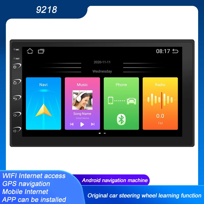 

BQCC 7-inch car radio multimedia video player reversing image Android GPS navigation Wi-Fi mobile phone interconnection