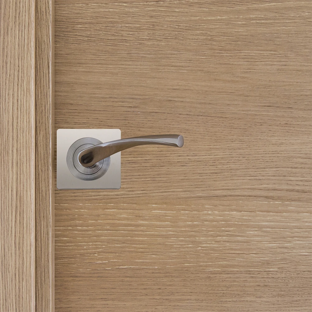 

4pcs Stainless Steel Knobs Fixing Frame Reinforcement Hole Cover Security Hardware Door Repair Kit Thickened Metal Door