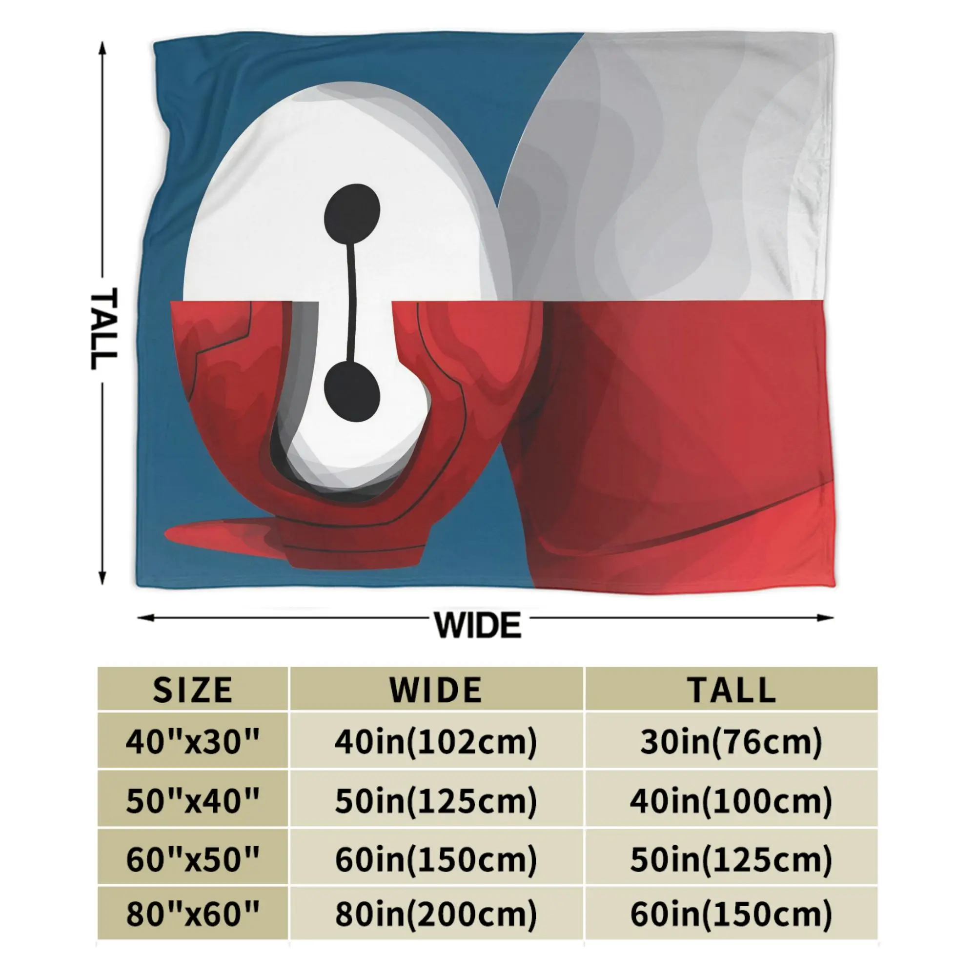 كبير بطل Baymax درع المرجان الصوف أفخم رمي البطانيات هيرو حمادا للسرير بطانية محبوكة السفر سوبر لينة متعددة الوظائف #6