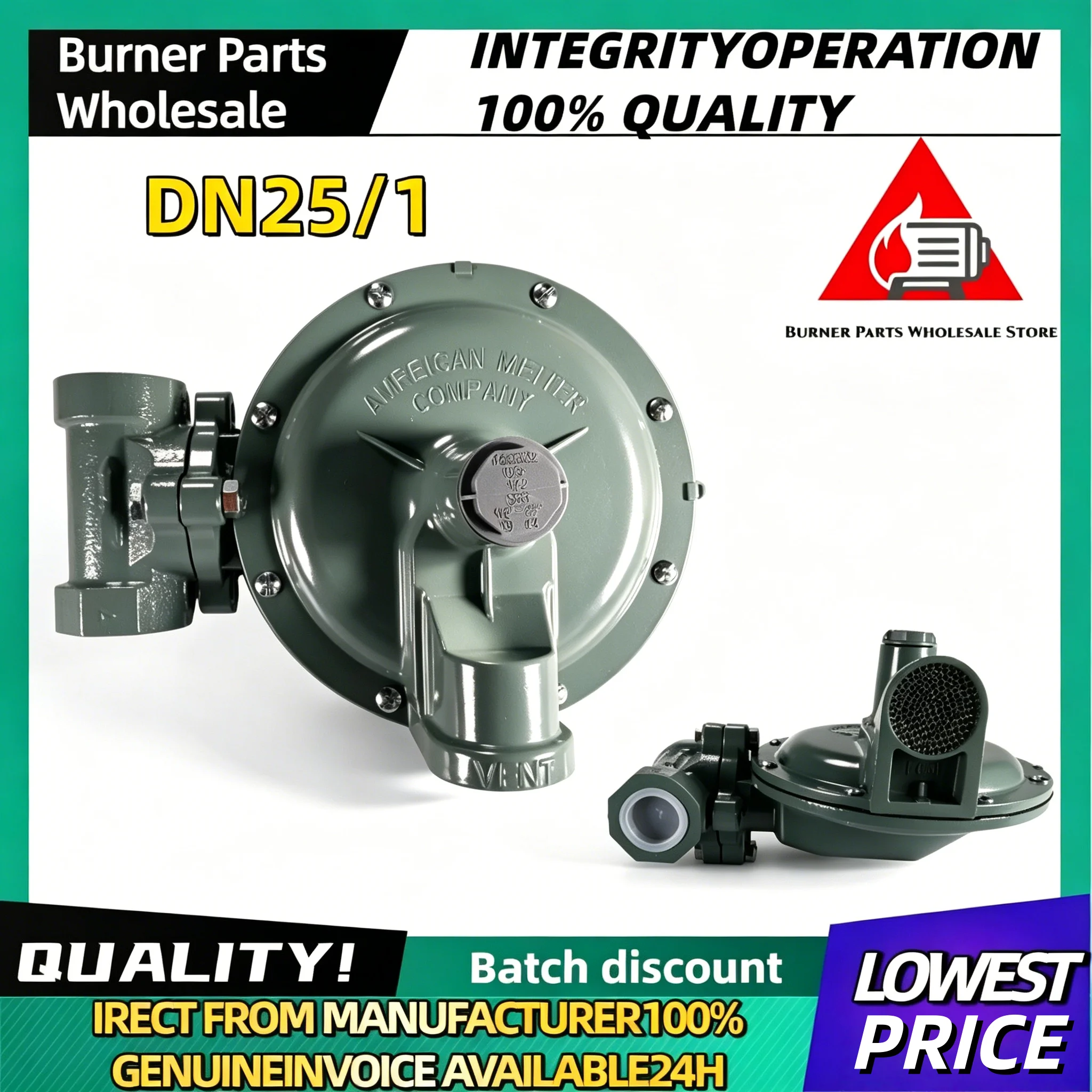 DN25 LPG Gas Pressure Regulator Reducing Stabilizer Valve Industrial Burner Gas Adjustment Valve Spare Parts