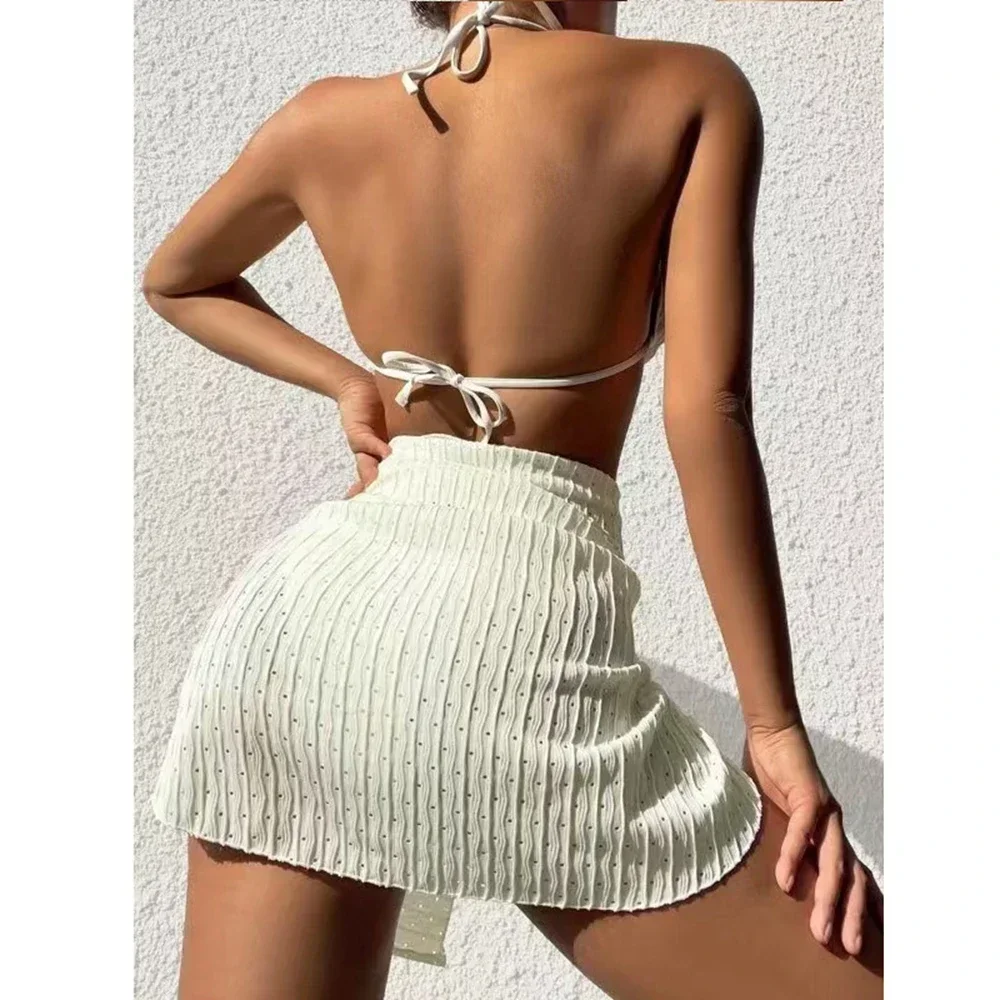 2025 العصرية المرأة 3 قطعة الرسن مجموعة البكيني مثير ثونغ ملابس السباحة الصيف ثوب السباحة التستر ثونغ ملابس السباحة Biquini Brasileiro