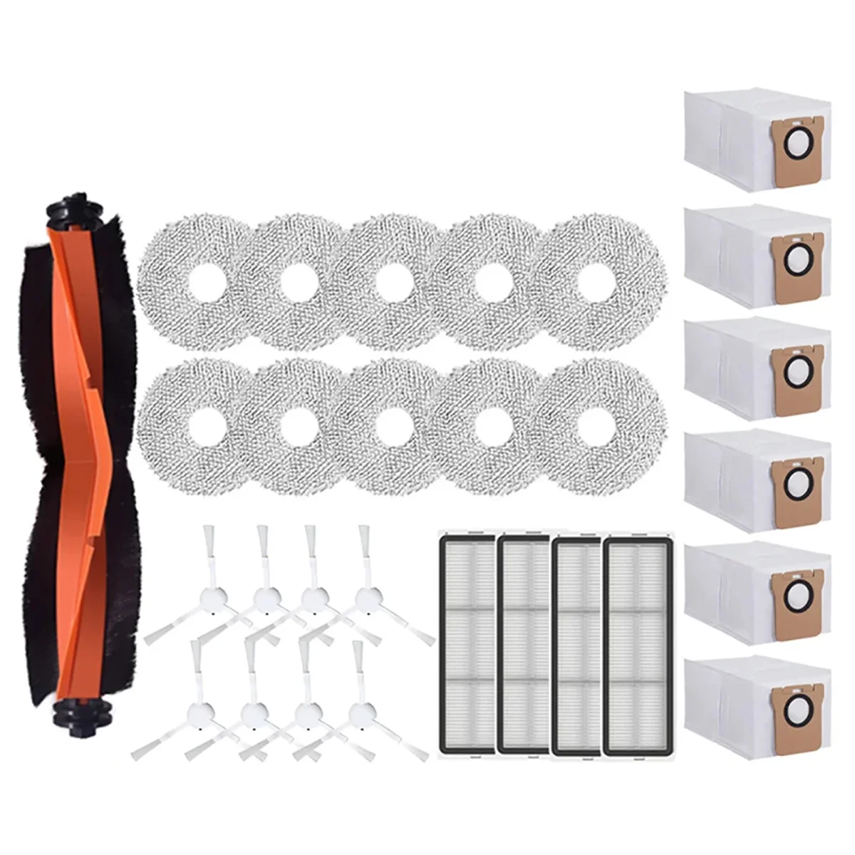 

A76Z For X20+/X20Plus Robot Vacuum Cleaner Accessories Roller Brush Side Brush Filter Mop Pads Dust Bags Spare Parts