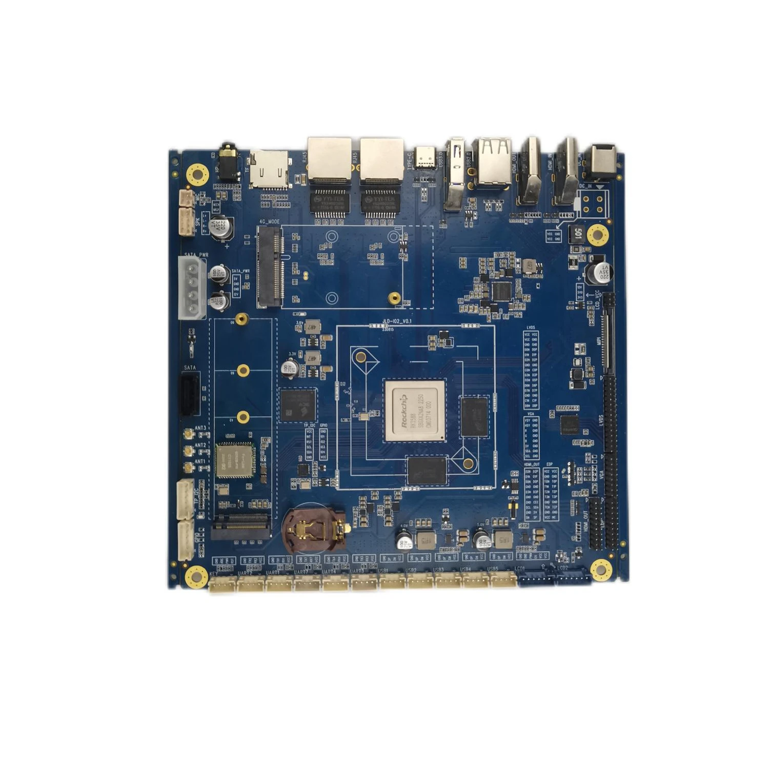 

JLD-I02 RK3588 octa-core 4*Cortex-A76 + 4*Cortex-A55 HF2.8GHz Mini PC Industrial Motherboard